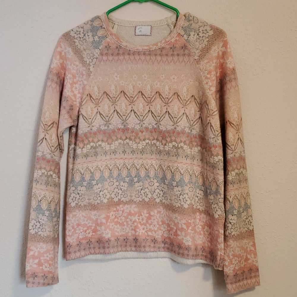 Anthropologie postage stamp sweater